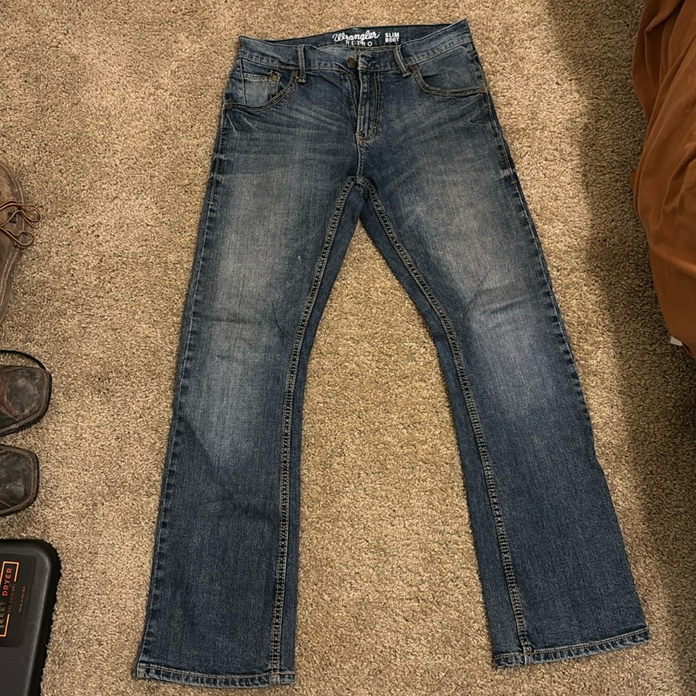 Wrangler retro slim bootcut jeans. 30x32. WLT77LY.